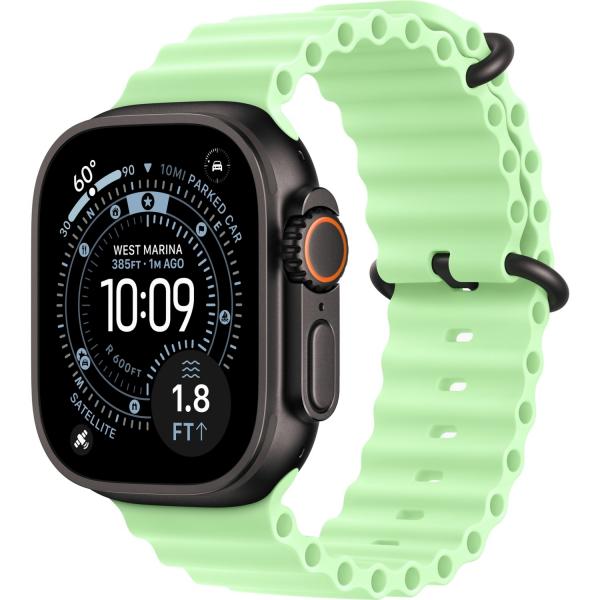 Умные часы Apple Watch Ultra 3 49 mm Black Titanium Neon Green Ocean Band - фото товара