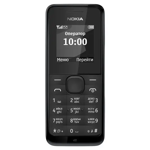 Мобильный телефон Nokia 105 Black - фото товара