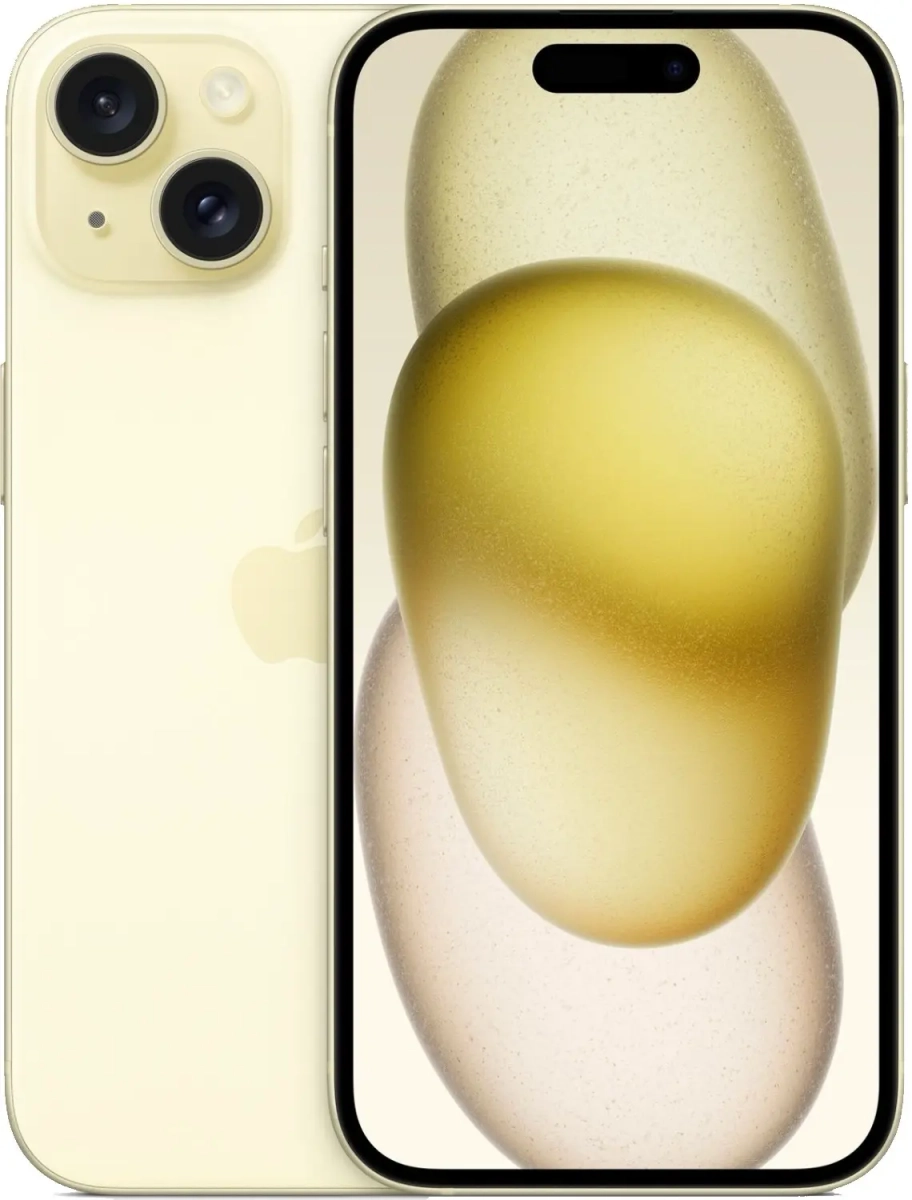 Смартфон Apple iPhone 15 512 GB Yellow - фото товара