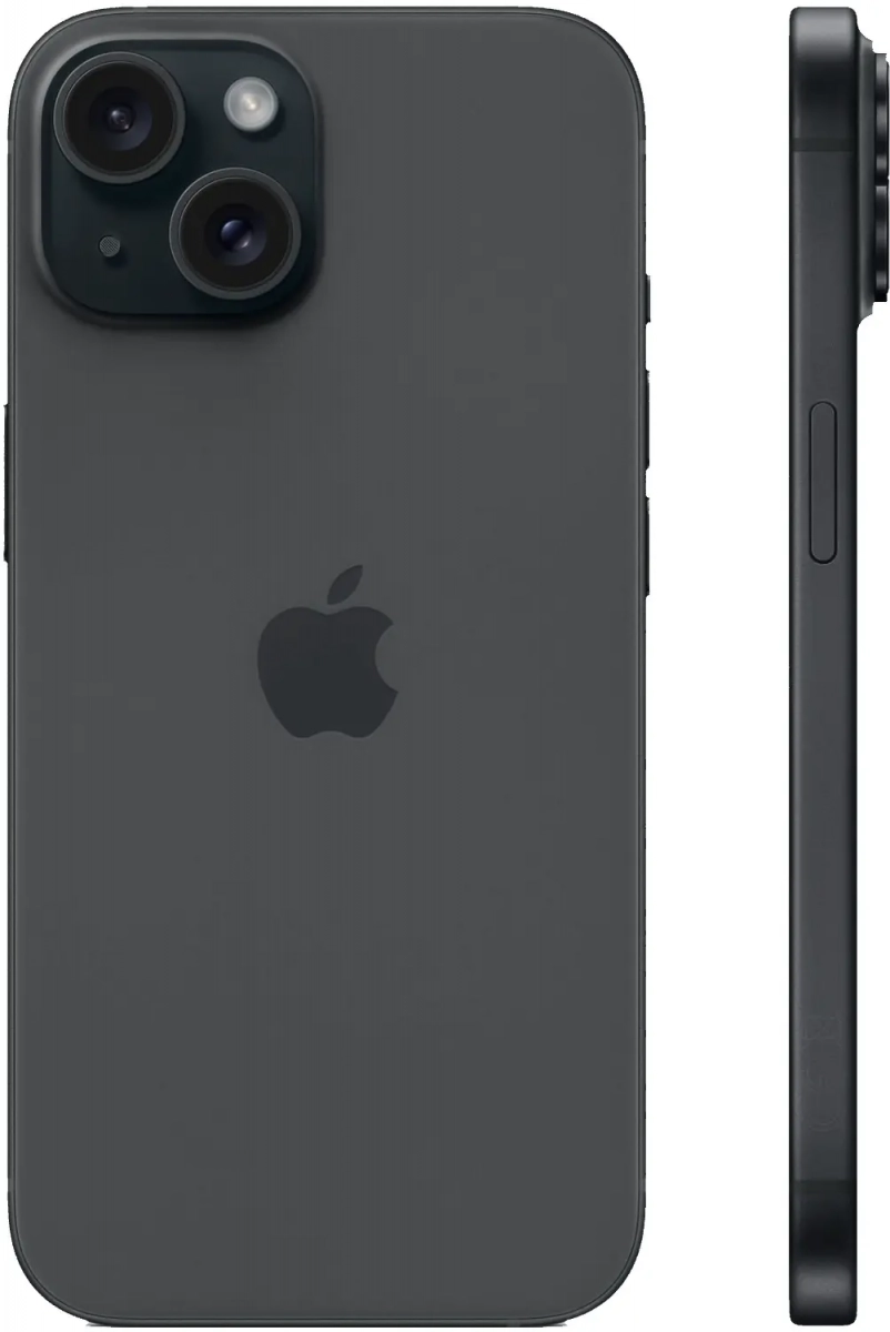Смартфон Apple iPhone 15 256 GB Black - фото товара