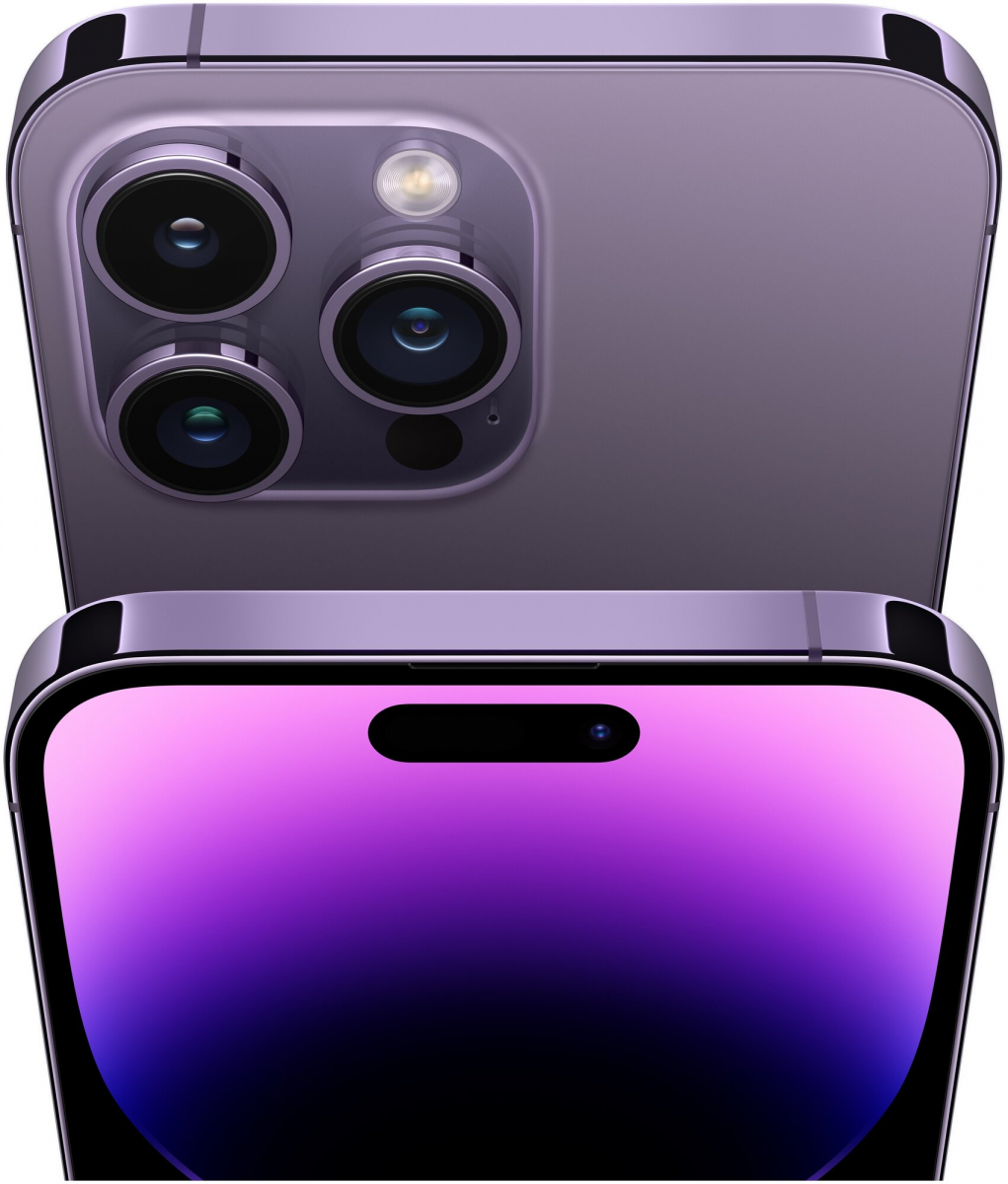 Смартфон Apple iPhone 14 Pro 128 GB Deep Purple - фото товара